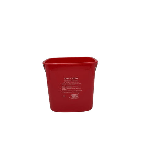 Cresco Resco Smallwares ECB-3R Red 3 Qt Sanitizing Cleaning Pail