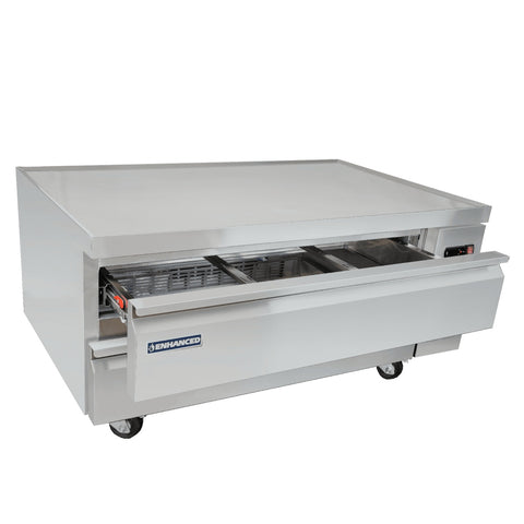 Enhanced Refrigeration ECB-52-HC 52-Inch Refrigerated Chef Base with 2 Drawers