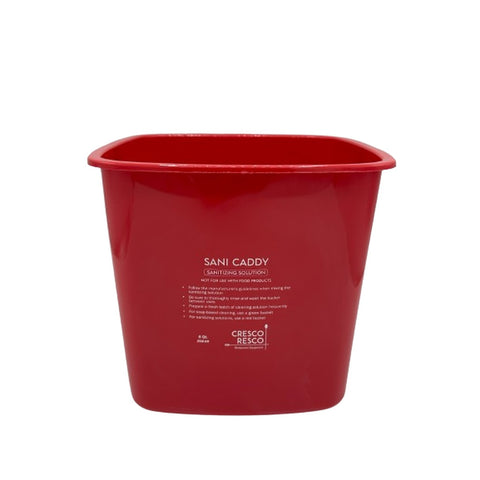 Cresco Resco Smallwares ECB-6R Enhanced Cleaning Pail, 6 Qt, Red