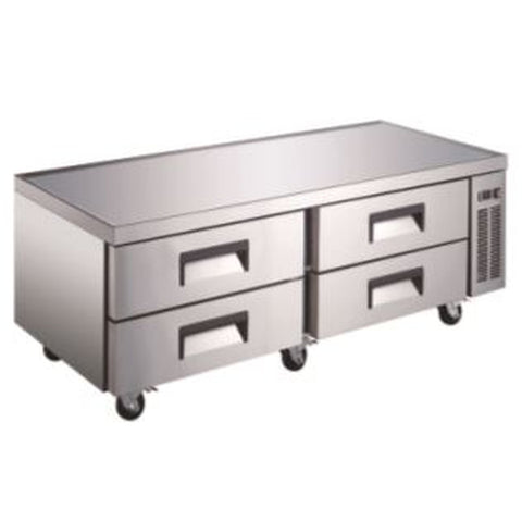 Enhanced Refrigeration ECB-72-HC 72" Refrigerated Chef Base with 4 Drawers