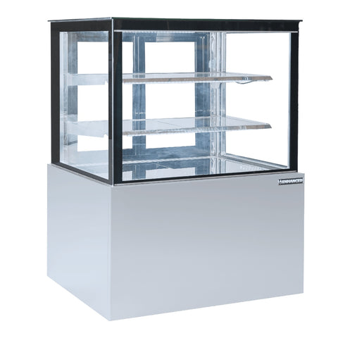 Enhanced Refrigeration ECD-36-2-HC Cake Display Case Refrigerator, 36" Wide, Glass on 4 Sides, 2 Shelves