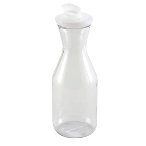 Cresco Resco Smallwares ED-1L Enhanced Polycarbonate Decanter with Lid, 1 Liter, Clear
