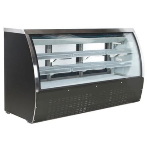 Enhanced Refrigeration EDC-82-HC 78" Refrigerated Deli Case with Curved Glass