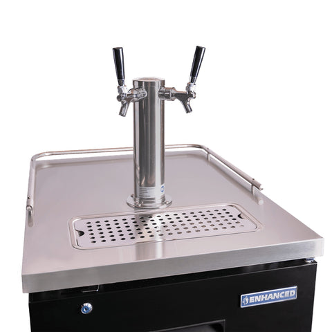 Enhanced Refrigeration EDD-1-HC Enhanced Draft Beer Dispenser Refrigerator, 1-Tower, Black Exterior