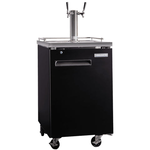 Enhanced Refrigeration EDD-1-HC Enhanced Draft Beer Dispenser Refrigerator, 1-Tower, Black Exterior