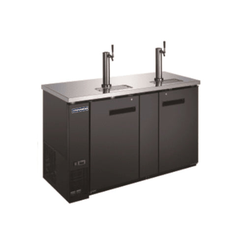 Enhanced Refrigeration EDD-3-HC Enhanced Draft Beer Dispenser Refrigerator, 2-Towers, Black Exterior