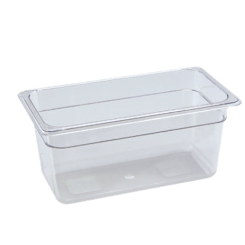 Cresco Resco EFP36C 1/3 Size Clear Polycarbonate Food Pan, 6 inch Deep