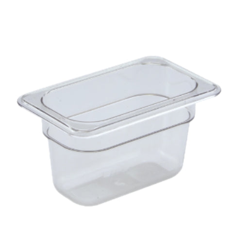 Cresco Resco EFP94C 1/9 Size Food Pan 4" Deep, Clear