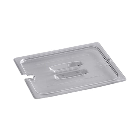 Cresco Resco EFPL20NC 1/2 Size Polycarbonate Notched Lid, Clear