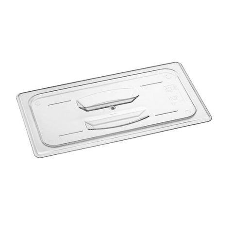 Cresco Resco EFPL30C 1/3 Size Solid Clear Polycarbonate Insert Pan Lid