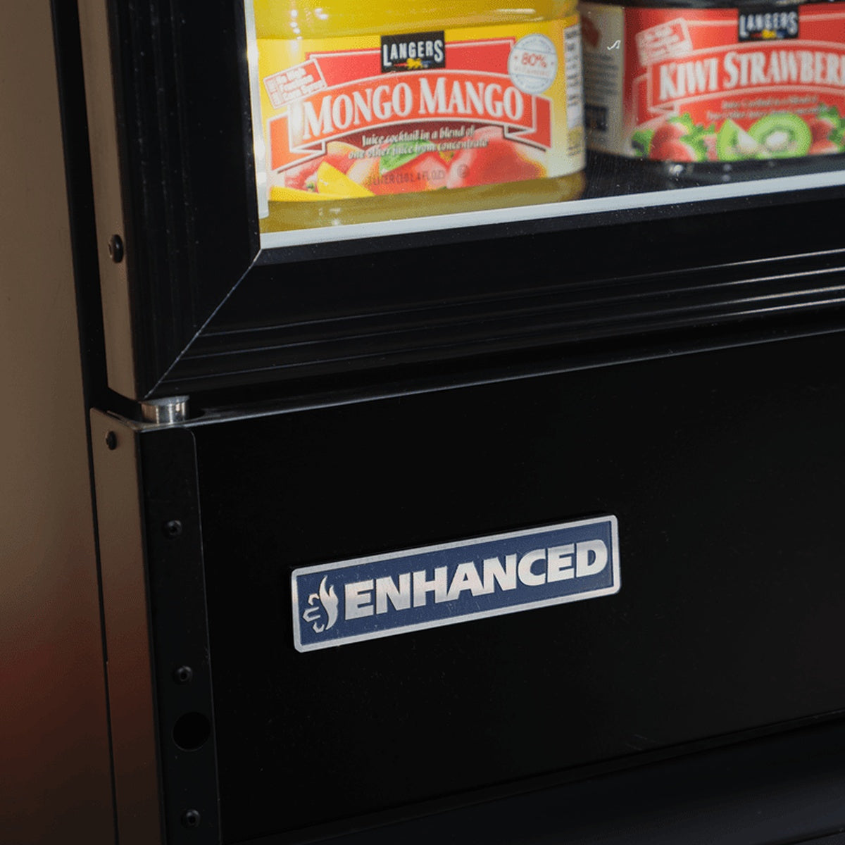 Enhanced Refrigeration EGDM-45R-HC 2-Glass Door Merchandiser Refrigerator, Black Exterior