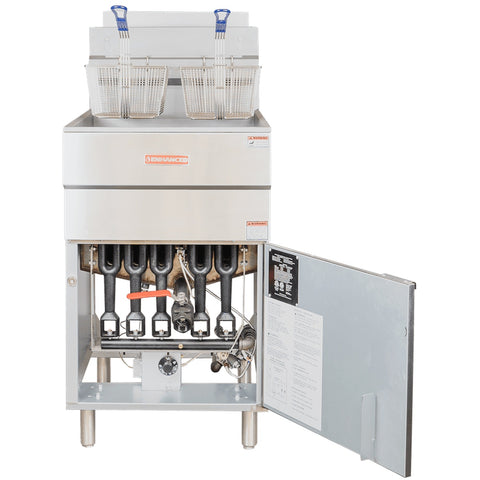 Enhanced Gas Equipment EGF-150-N Enhanced 65-80 lb Natural Gas Commercial Deep Fryer, 150,000 BTU