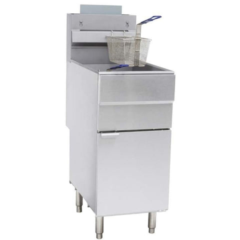 Enhanced Gas Equipment EGF-90-P 35-40 lb Liquid Propane Commercial Deep Fryer, 90,000 BTU