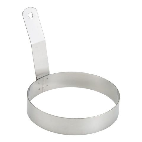Winco EGR-5 5 Inch Round Stainless Steel Egg Ring with Handle