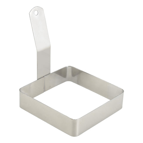 Winco EGRS-44 4" Square Stainless Steel Egg Ring