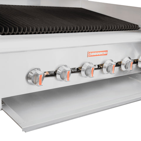 Enhanced Gas Equipment EHDCB-36 36" Radiant Charbroiler, 120,000 BTU