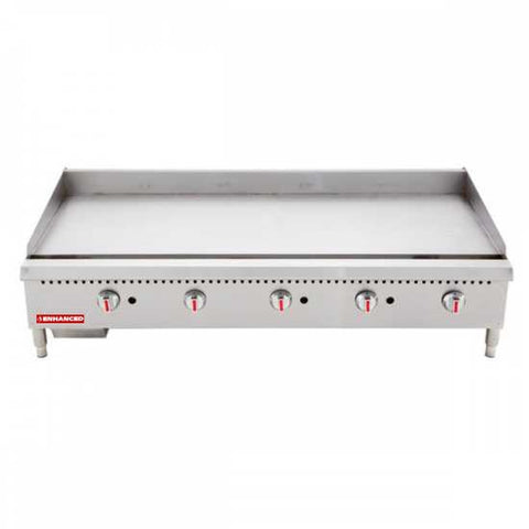 Enhanced Gas Equipment EHDG-60-1 Enhanced 60" Heavy-Duty Gas Griddle with 1" Thick Plate