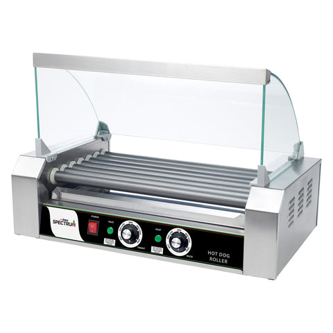 Winco EHDG-7SG Spectrum Hot Dog Grill Sneeze Guard for EHDG-7R