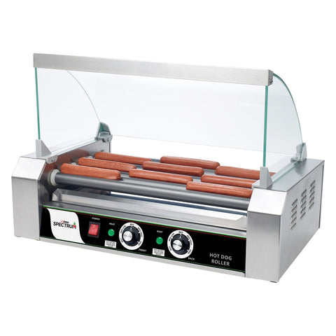 Winco EHDG-7SG Spectrum Hot Dog Grill Sneeze Guard for EHDG-7R