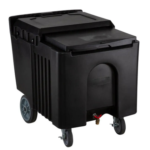 Cresco Resco Smallwares EMIB-125 Mobile Ice Bin, 125 lbs., Insulated, Black