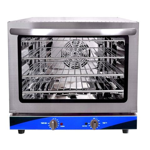 Enhanced Parts & Accessories ENCOV-28 Half-Size Countertop Convection Oven with Glass Door