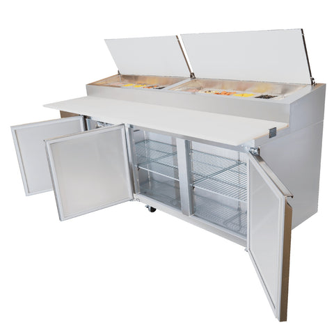 Enhanced Refrigeration EPP-92-HC 93" Pizza Prep Table