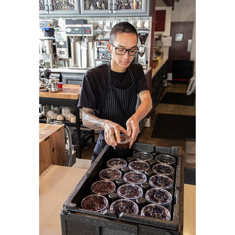 Cambro EPPBEVH5110 Cam GoBox Insulated Beverage Holder - 5/Pack, Black