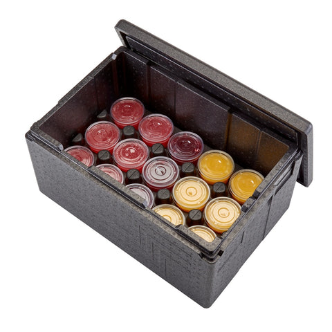 Cambro EPPBEVH5110 Cam GoBox Beverage Holder, 3-Compartment Insulated Cup Carrier