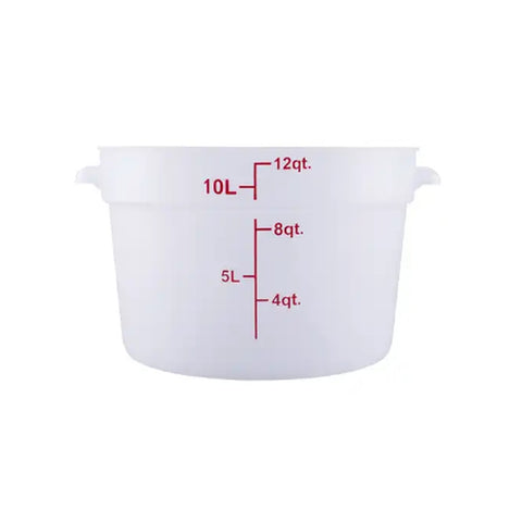 Cresco Resco Smallwares ERC12T 12 qt Translucent Round Food Storage Container