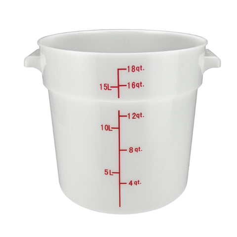 Cresco Resco ERC18T Round Food Container 18 Qt Translucent