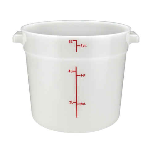 Cresco Resco ERC6T 6 Qt Translucent Round Food Storage Container