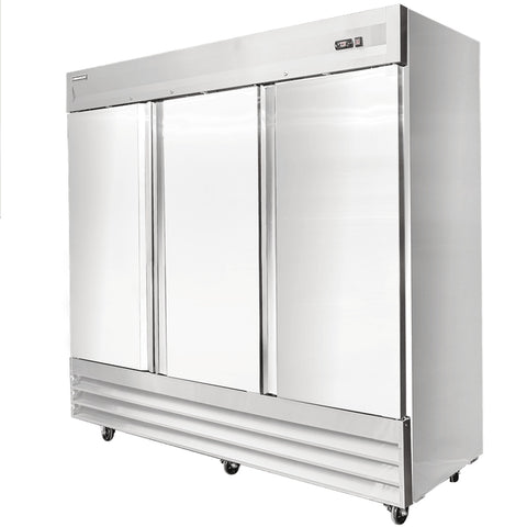 Enhanced Refrigeration ERS-72F-HC 3-Door Solid Reach-In Freezer, 72 Cu. Ft.