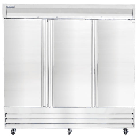 Enhanced Refrigeration ERS-72F-HC 3-Door Solid Reach-In Freezer, 72 Cu. Ft.