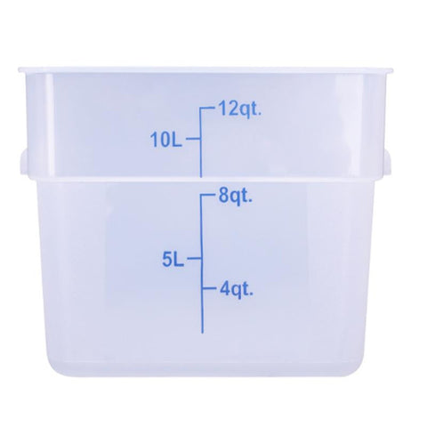 Cresco Resco ESC12T 12 Qt. Square Translucent Food Storage Container