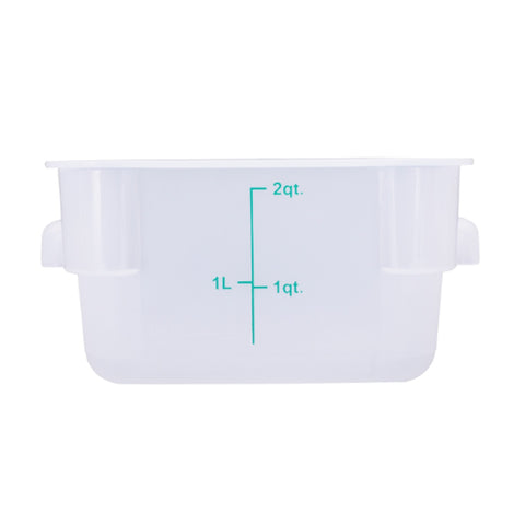 Cresco Resco ESC2T 2 Qt. Square Translucent Food Storage Container