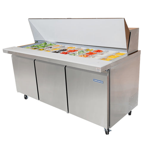 Enhanced Refrigeration ESP-72-HC Enhanced 72" Refrigerated Sandwich/Salad Prep Table