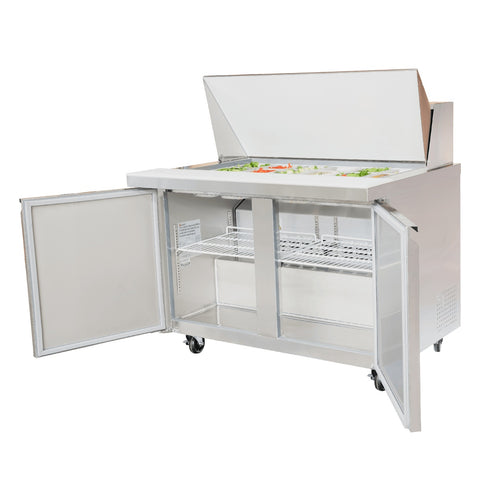 Enhanced Refrigeration ESPM-48-18-HC 48" Mega Top Refrigerated Sandwich/Salad Prep Table