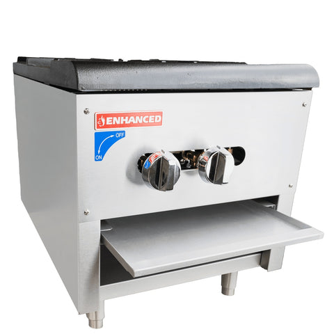 Enhanced Gas Equipment ESPS-1 Enhanced Single Burner Natural Gas Stock Pot Range 110,000 BTU