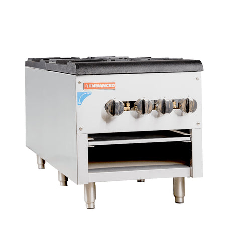 Enhanced Gas Equipment ESPS-2 Enhanced Double Stock Pot Range - Natural Gas 220,000 BTU