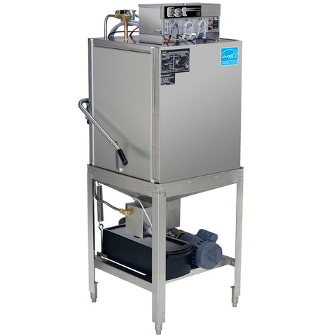 CMA Dishmachines EST-AH-EXT Low Temp Chemical Sanitizing Single Rack Door-Type Dishwasher, 115V