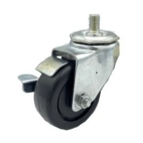 Enhanced Parts & Accessories ET31Z-313-P2-1 13" Long Thread Casters with Brakes, Set of 4
