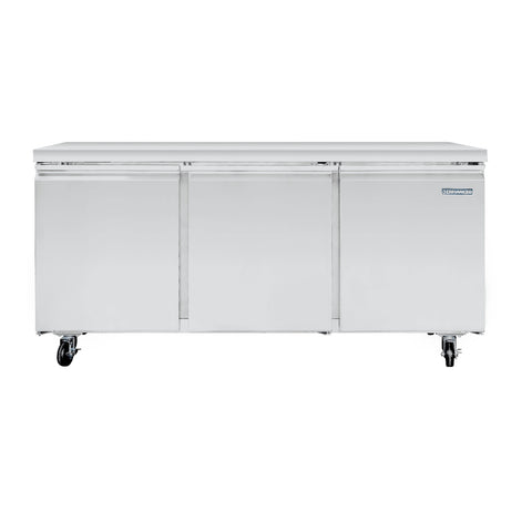 Enhanced Refrigeration EUC-72R-HC 72" Three-Door Undercounter Refrigerator