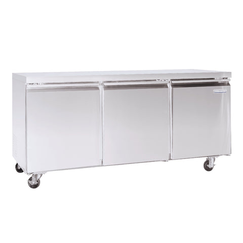 Enhanced Refrigeration EUC-72R-HC 72" Three-Door Undercounter Refrigerator
