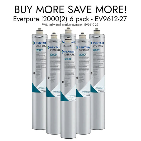 Everpure EV961222 i2000² InsurIce Replacement Water Filter Cartridge - 9,000 Gal Capacity