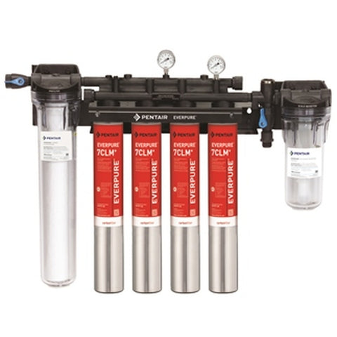 Everpure EV977134 High Flow CSR Quad-7CLM+ Fountain Filtration System