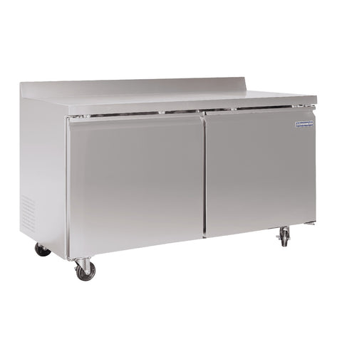 Enhanced Refrigeration EWT-60F-HC 60" Two-Door Worktop Freezer Unit