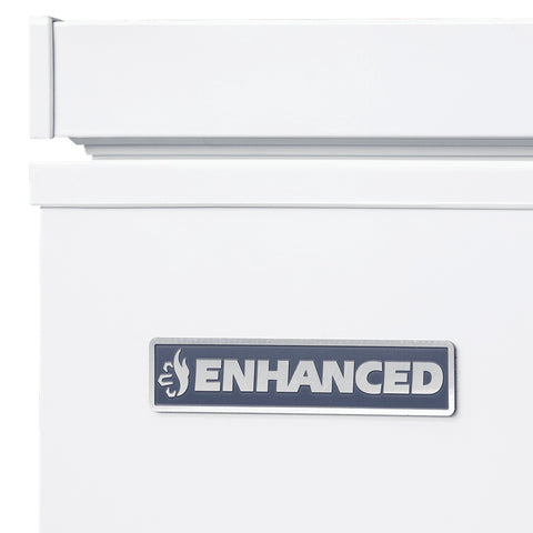 Enhanced Freezers EXF-512 Enhanced 50-Inch Solid-Lid Chest Freezer, 12.2 cu ft, White