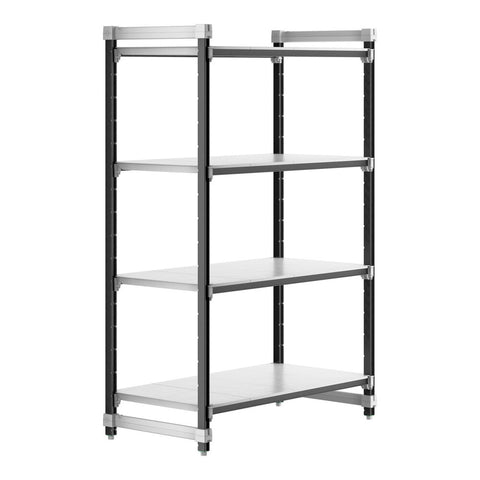 Cambro EXU244872S4480 Camshelving Elements XTRA 4-Shelf Solid Starter Unit 24" x 48" x 72"