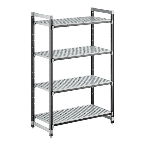 Cambro EXU244872V4480 Camshelving Elements XTRA 4-Shelf Vented Starter Unit, 24" x 48" x 72"