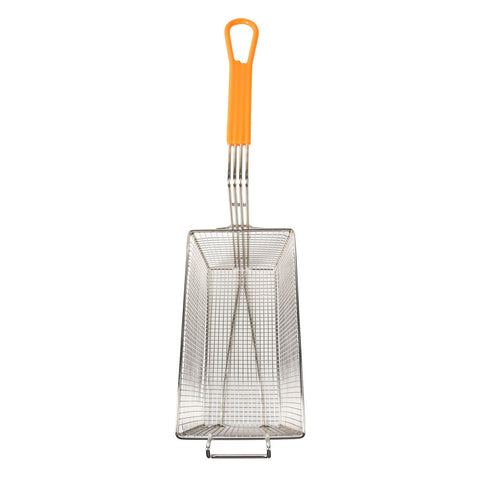 Winco FB-10 Fry Basket with Coated Handle, 12-1/8 x 6-1/2 x 5-3/8 in